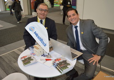 Marcelo Cabral and Pedro Carvalho from Westrock in Brazil are corrugated box makers who supply boxes and support their clients in Europe.